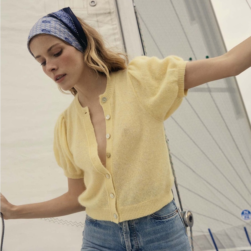 Doen Yellow Button-Up Cardigan *LIKE NEW*